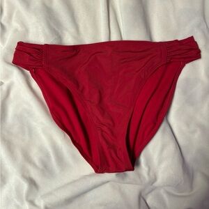 red bathing suit bottoms